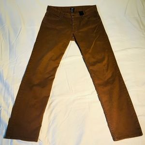 H&M Brown Slim Fit Twill Pants